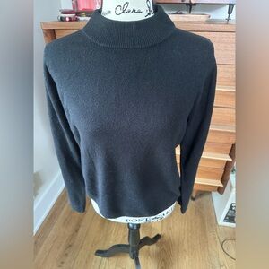 Black vintage turtle neck sweater EUC